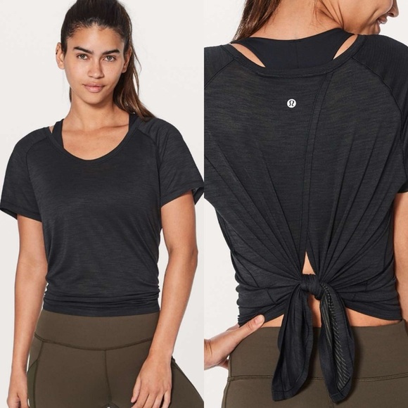 lululemon athletica Black Short Sleeve Tee - Picture 1 of 14